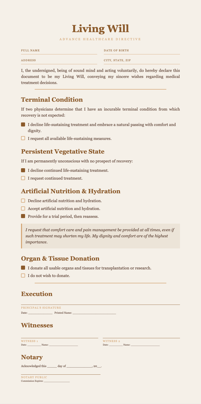 Earth Tone Natural living will